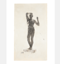 L’Âge d’airain, 1883 (D.7677) Reproduction de dessin d'Auguste Rodin
