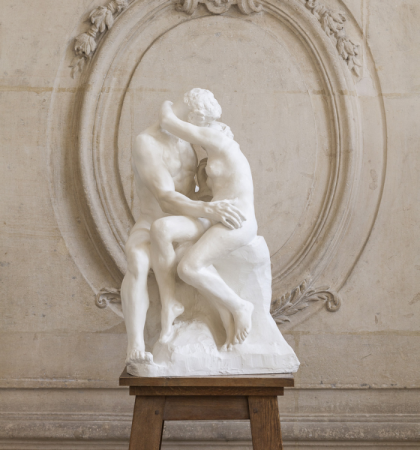 Le Baiser 85 cm, reproduction de sculpture officielle du musée Rodin.