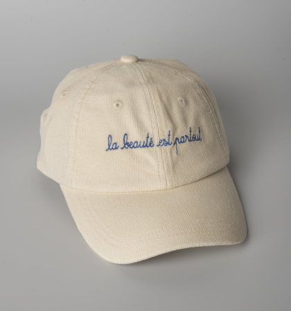 embroidered cap Maison Labiche
