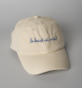 Embroidered beige cap