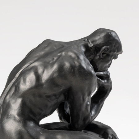 Le Penseur de Rodin. Reproduction de sculpture officielle du musée Rodin.