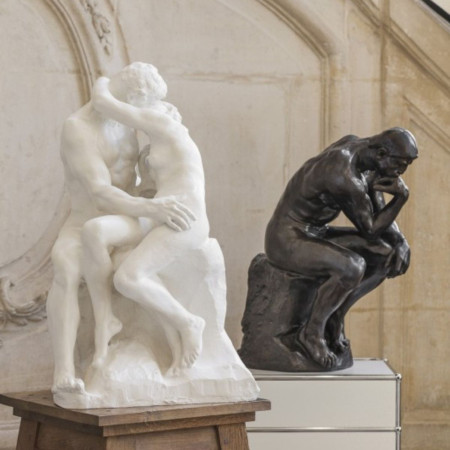 The Kiss 85 cm (Marble Patina)