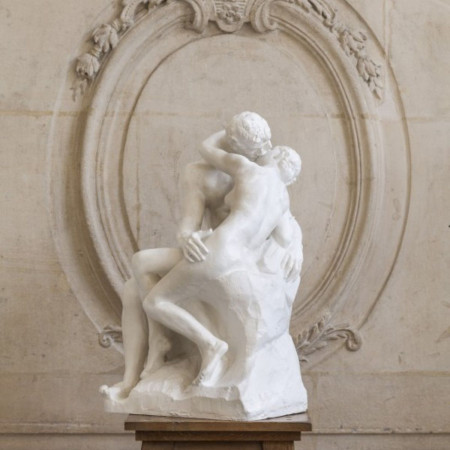 The Kiss 85 cm (Marble Patina)