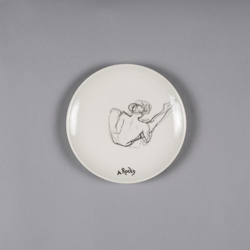 White Porcelain Plate | Drawing D. 5734 | Musée Rodin