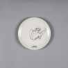 Assiette en porcelaine blanche modèle 2