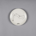 White porcelain plate model 1