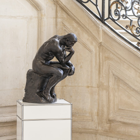Le Penseur 71 cm, reproduction de sculpture officielle du musée Rodin.