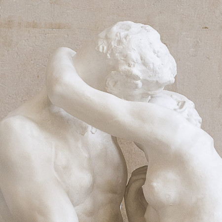 Le Baiser 85 cm, reproduction de sculpture officielle du musée Rodin.