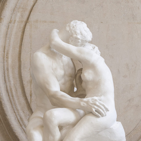 Le Baiser 85 cm, reproduction de sculpture officielle du musée Rodin.