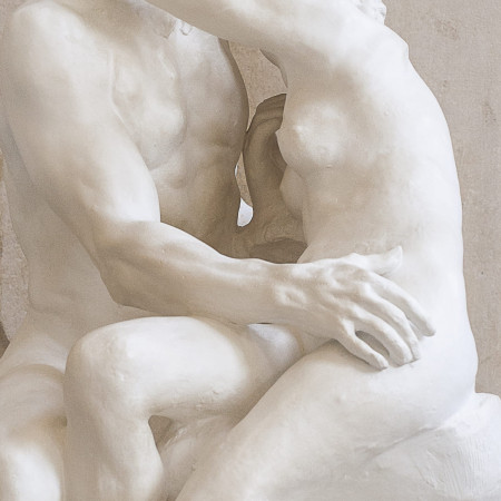 Le Baiser 85 cm, reproduction de sculpture officielle du musée Rodin.