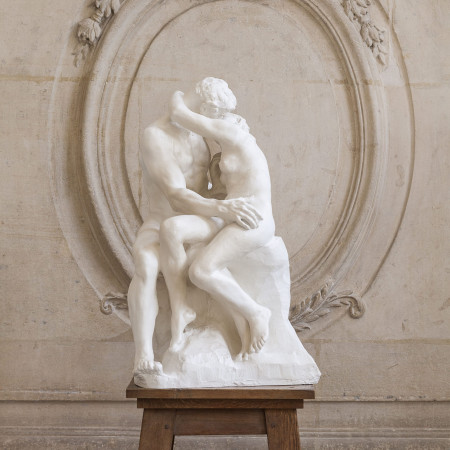 Le Baiser 85 cm, reproduction de sculpture officielle du musée Rodin.