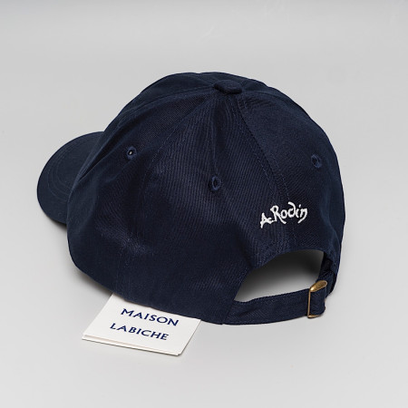 Casquette brodée bleue