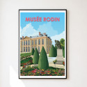 Illustrated poster Rodin Museum