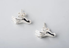 Silver earrings