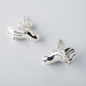 Boucles d’oreilles argentées