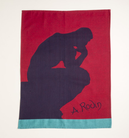Torchon Le Penseur Rouge Carmin | Musée Rodin