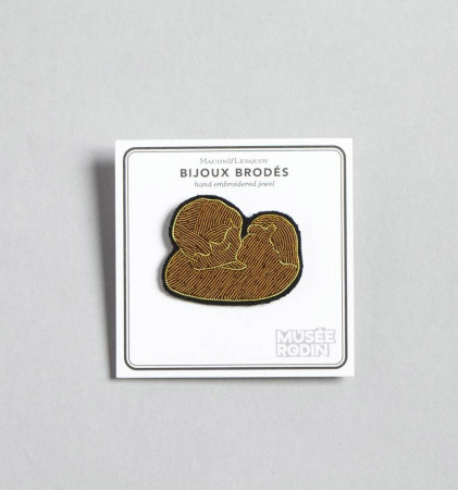Embroidered Brooch | The Kiss | Musée Rodin