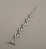 "Hand with ring" bracelet - silver
