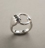 "Hand with ring" ring - silver