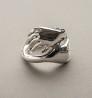 "Double hand" ring - silver