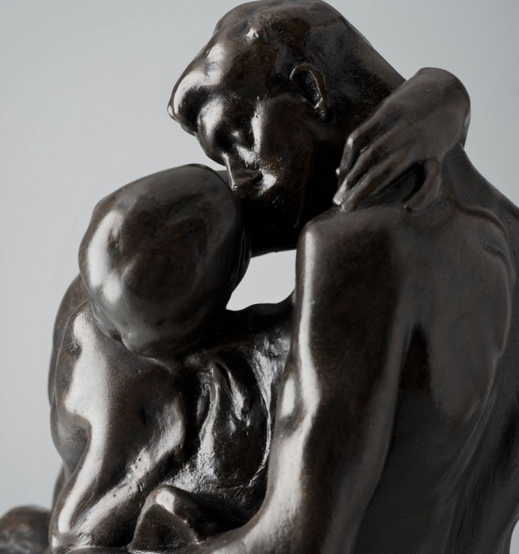 Le Baiser d'Auguste rodin. Reproduction de sculpture