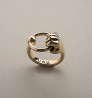 "Hand with ring" ring - gold plated