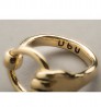 "Hand with ring" ring - gold plated