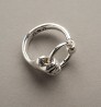 "Hand with ring" ring - silver