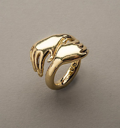 Gold-Plated Ring | Double Hand | Musée Rodin