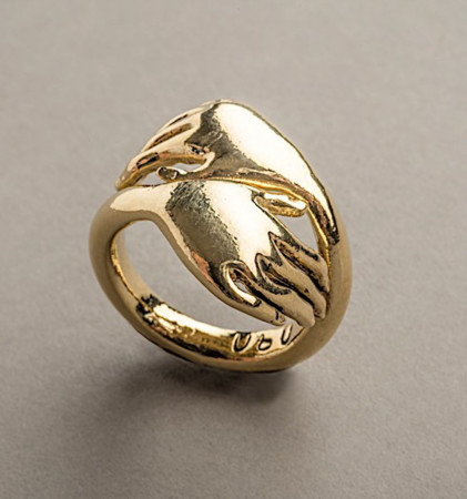 Gold-Plated Ring | Double Hand | Musée Rodin