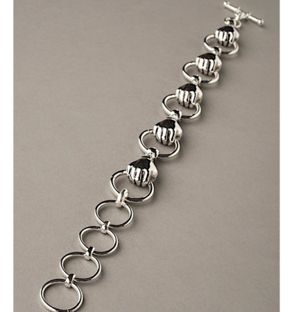 Bracelet | Main et anneau argenté | Musée Rodin