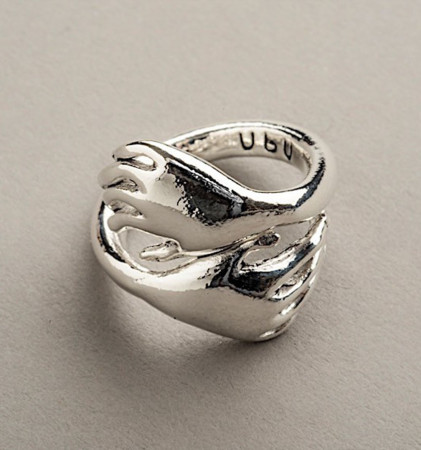 Bague argentée | Double main | Musée Rodin