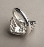 "Double hand" ring - silver