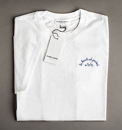 Tee-shirt blanc brodé | Musée Rodin
