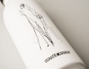 Rodin's drawing white water bottle