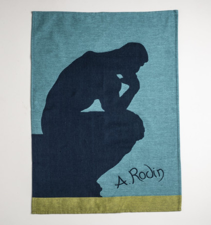 The Thinker Blue Tea Towel | Musée Rodin
