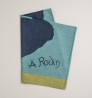 The Thinker Blue Tea Towel