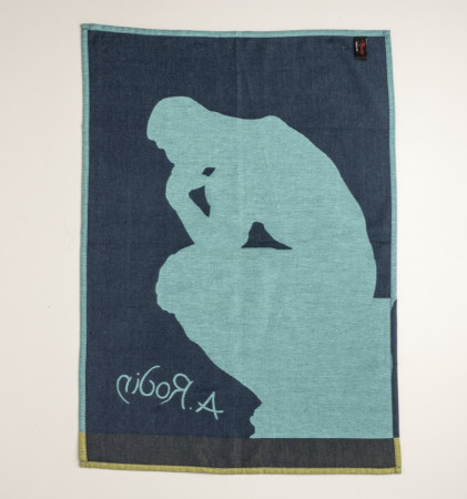 The Thinker Blue Tea Towel | Musée Rodin