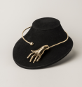 Hand of a Pianist rigid torc necklace