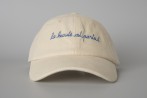 Casquette brodée beige