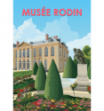 Affiche illustrée Musée Rodin